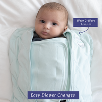 HugMe Gently Weighted Baby Swaddle - Sage