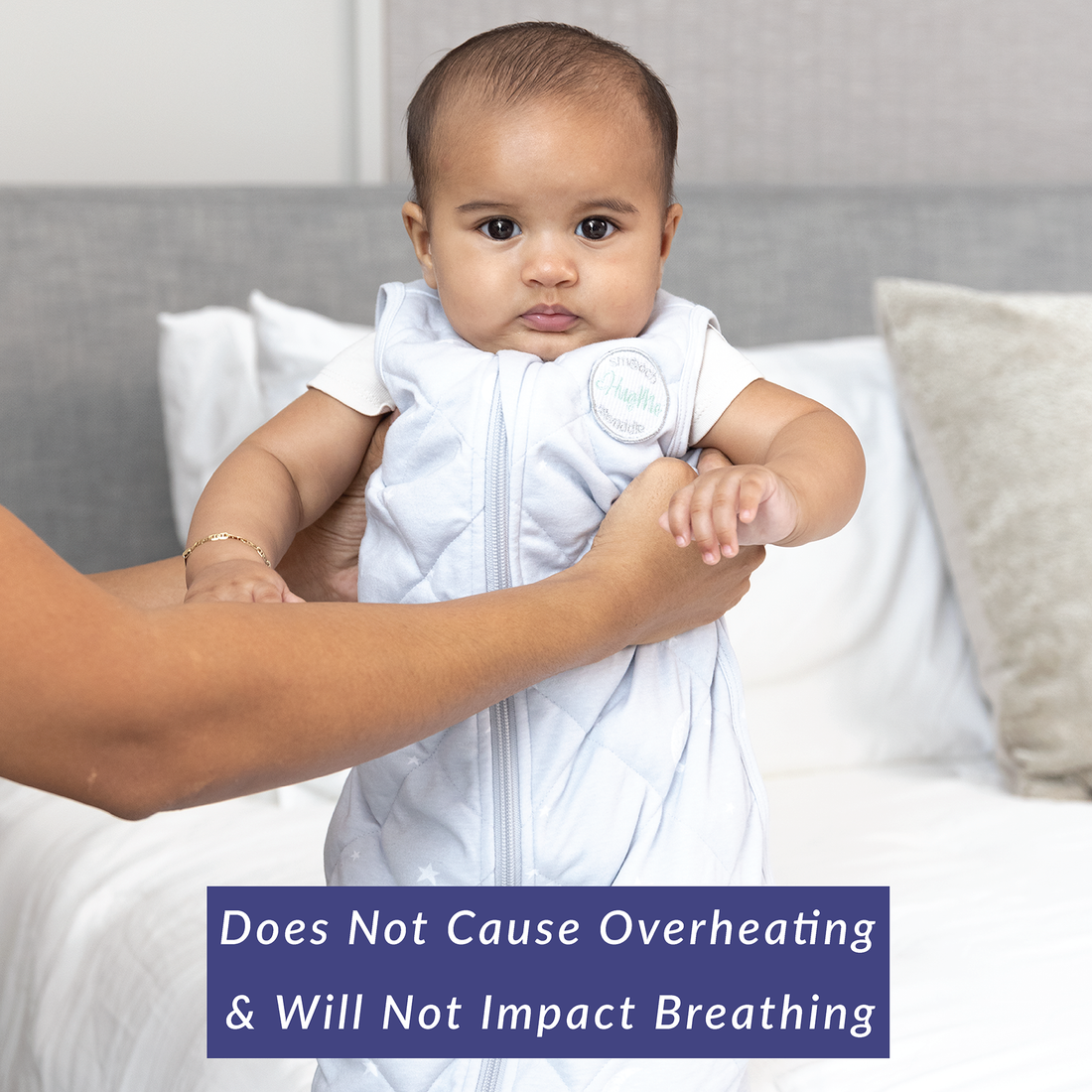 HugMe Gently Weighted Baby Sleep Sack Moon Stars