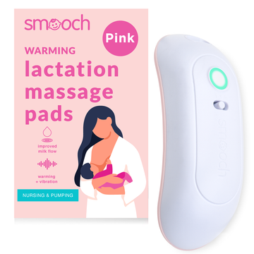 Lactation Massager with Warming and Vibration - Pink - 1 Pack by Smooch Babies sold by Smooch Babies